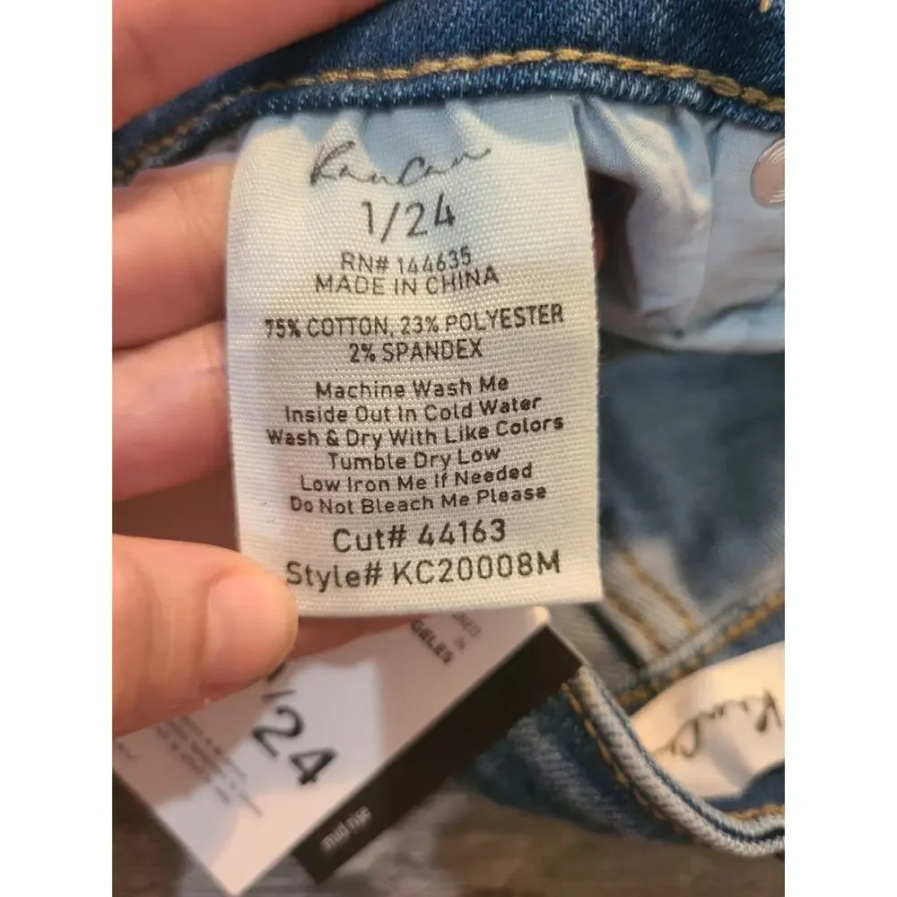Kancan 1/24 junior's cut off denim long shorts new with tags
